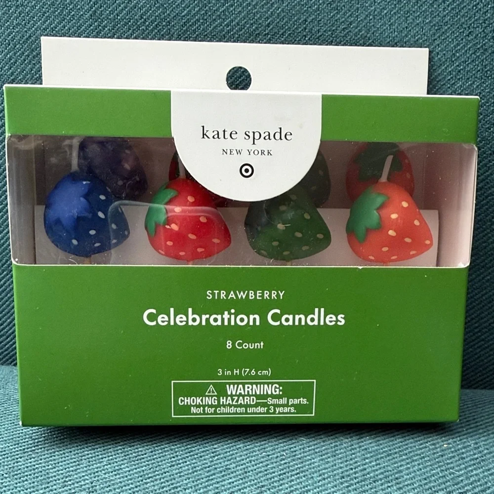 Kate Spade Strawberry Celebration Candles - Multicolor